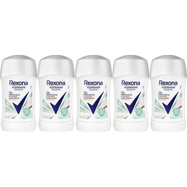 Антиперспирант стик Rexona Антибактериальная свежесть женский 40 мл, набор: 5 штук