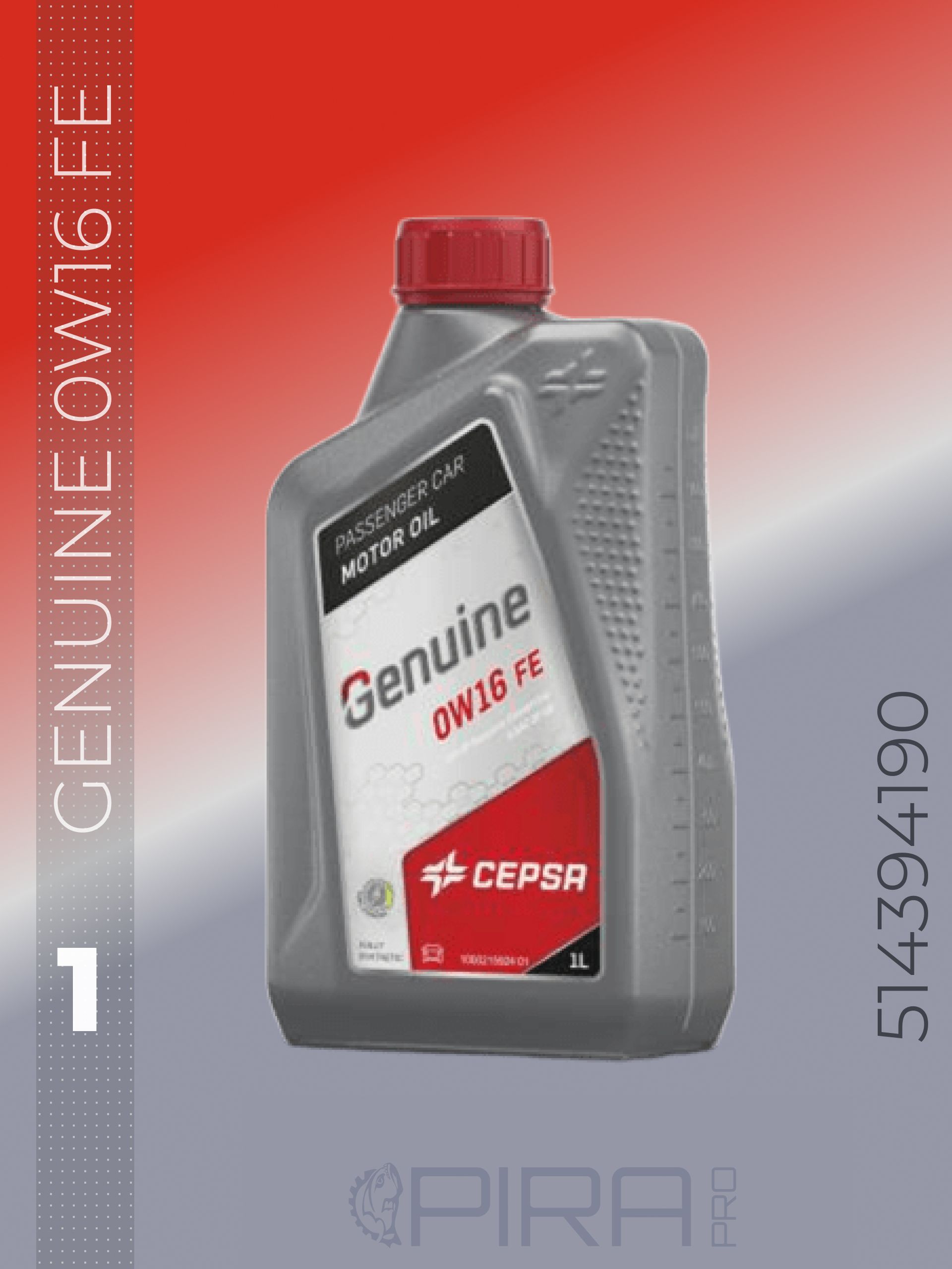 CEPSA GENUINE FE 0W-16 Масло моторное, Синтетическое, 1 л
