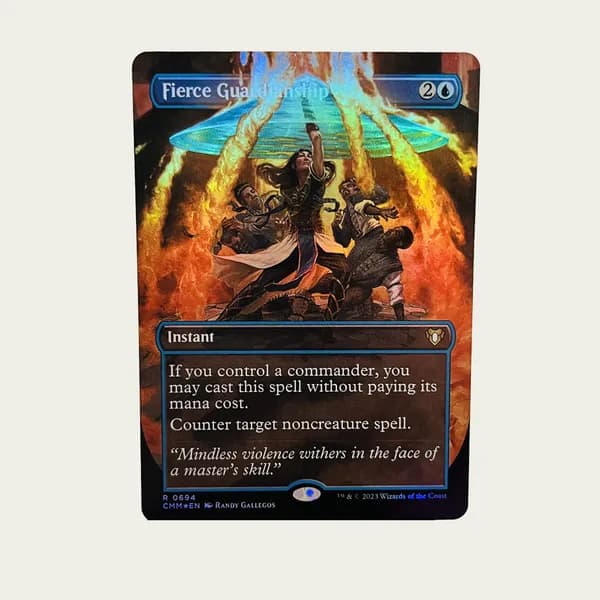 Магия сбора прокси-карт Высококачественные нефольговые Fierce Guardianship CMM #694 foil