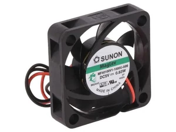 Вентилятор SUNON MF40100V1-A99-A 5В DC, 40x40x10мм, подшипник Vapo, 13.52куб.м/ч, 27.3дБА