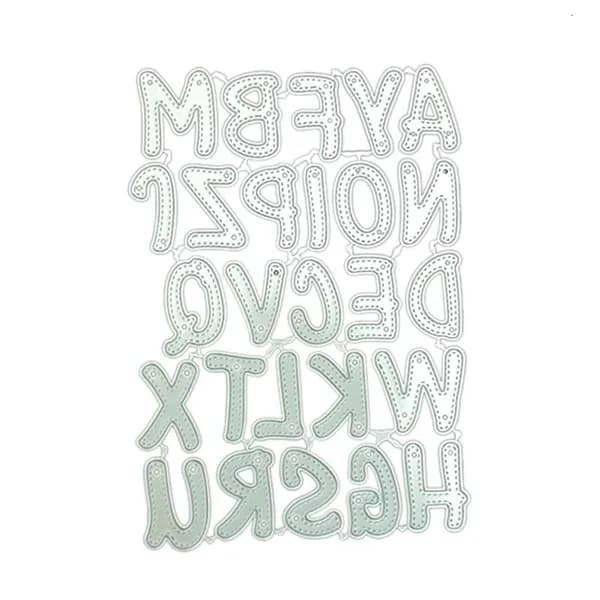 Алфавитные вырубки для открыток
