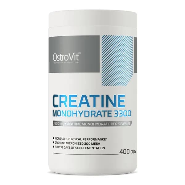 Креатин моногидрат 3300 мг 400 капс. Creatine Monohydrate Ostrovit / Спортивное питание для набора мышечной массы