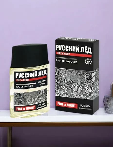 Туалетная вода мужская РУССКИЙ ЛЁД FIRE & NIGHT (Fahrenheit), 60мл