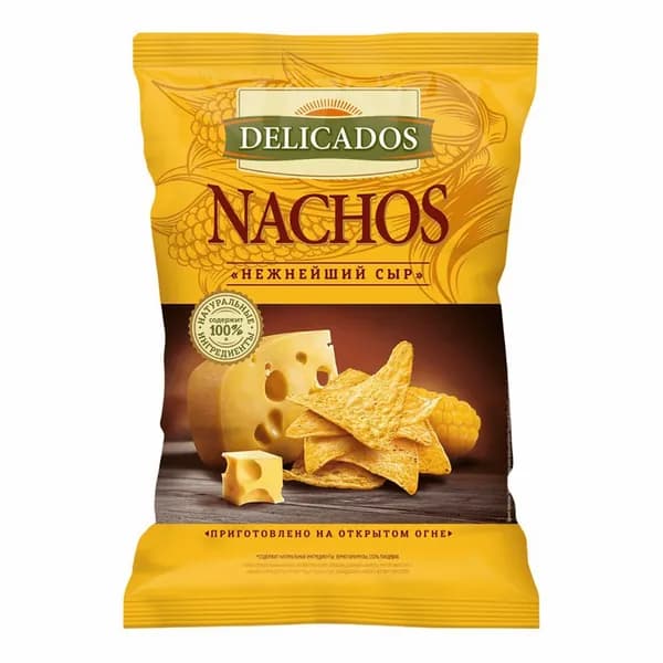 Чипсы кукурузные Delicados Nachos сыр 150 г