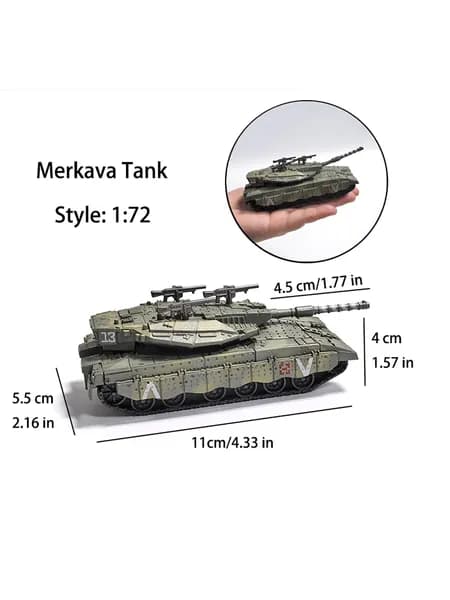 Танк Меркава (Израиль) 1:72 - Сборная модель без клея и окраски