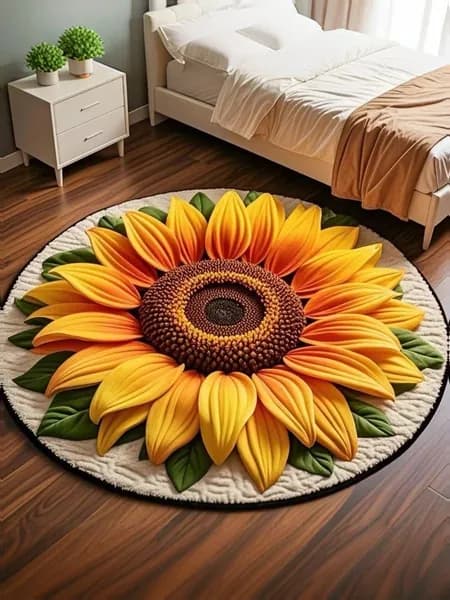 Ковер безворсовый 3Dковер 50x50 см