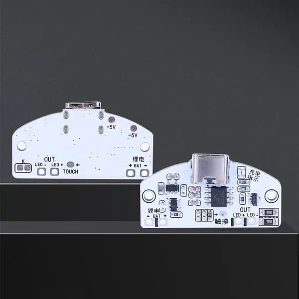 Модуль управления светодиодной настольной лампой с USB-C, емкостным сенсорным управлением и плавной регулировкой яркости