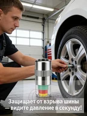 Манометр автомобильный, 4 шт.