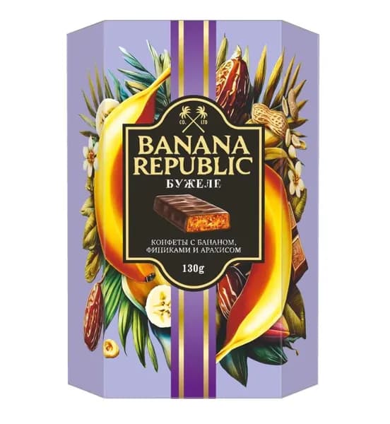 Banana Republic Конфеты Бужеле с бананом, финиками и арахисом, 130 г