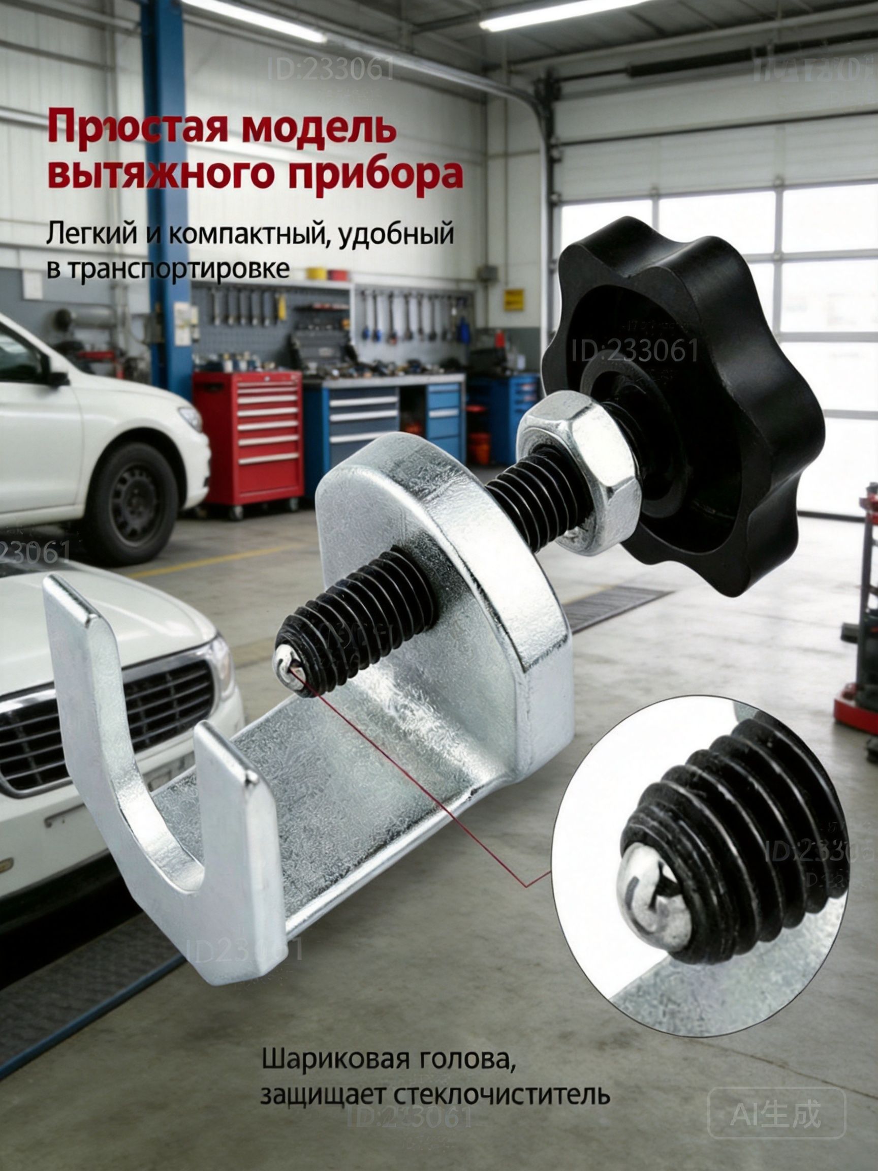 Съемник поводков стеклоочистителя 1шт