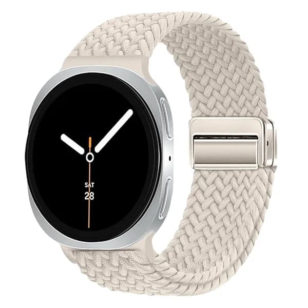 Нейлоновый плетеный одноколёсный ремешок для Samsung Galaxy Watch 8 40 мм / 44 мм Магнитный ремешок для Galaxy Watch 8 Classic Correa