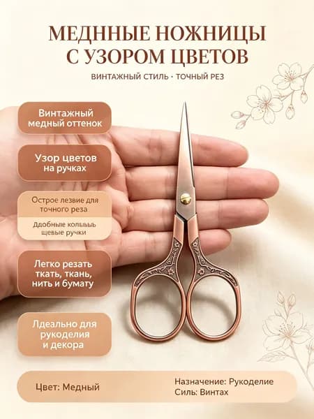 Ножницы для чая винтажные: серебряные, звёздочки