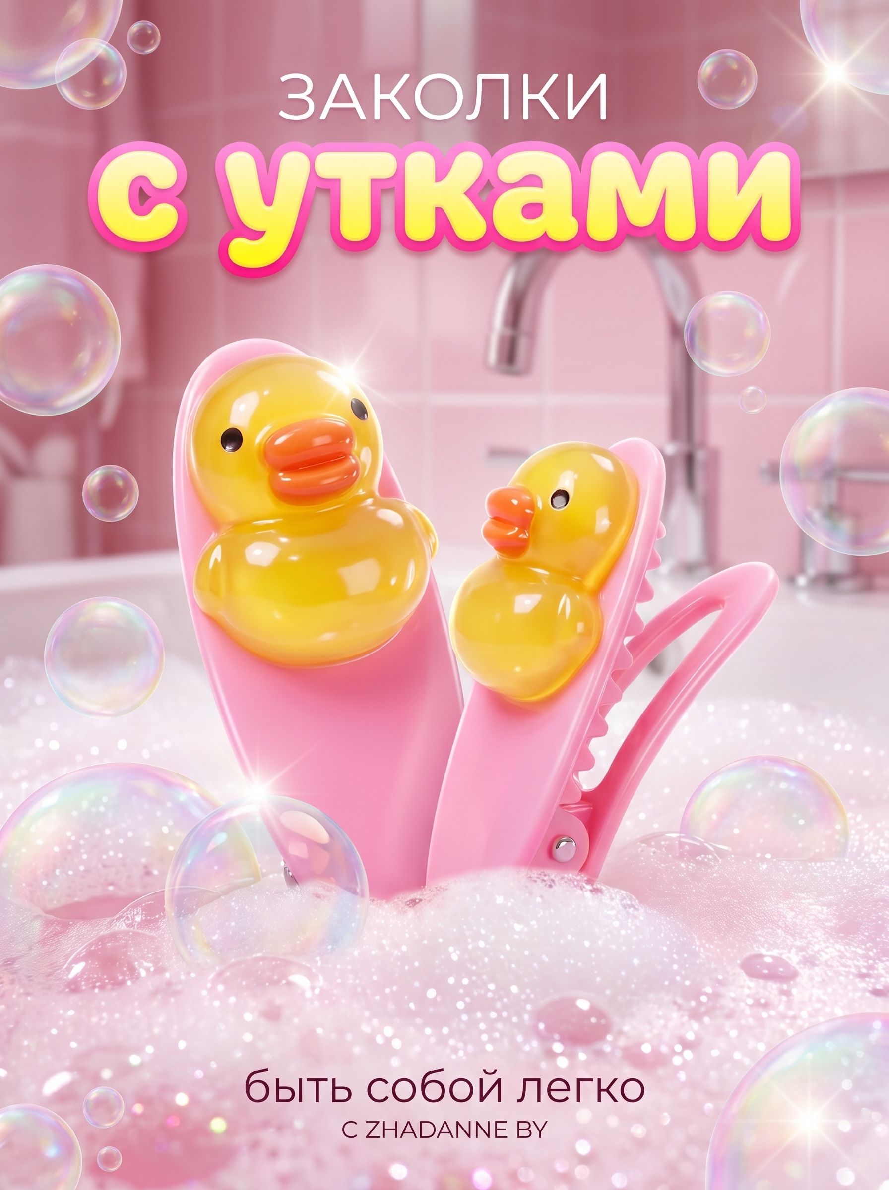 Заколка для волос 2 шт.