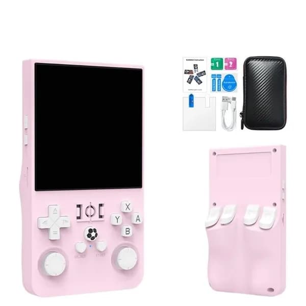 Портативная игровая консоль R36Max, Розовый