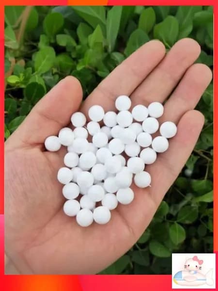 Шар из пенопласта 1 см, 500шт / Заготовка из пенопласта для рукоделия , шарик для топиария и рукоделия