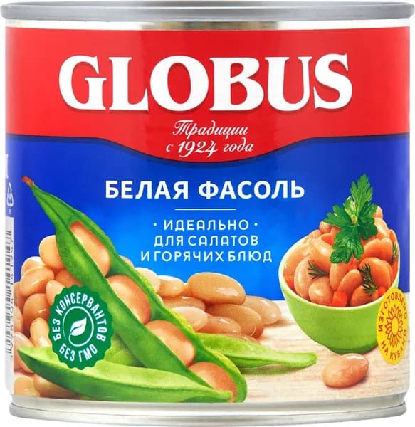Фасоль белая GLOBUS, 425мл