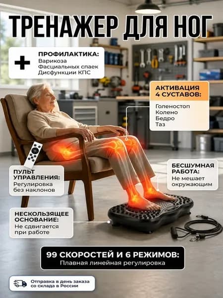 Виброплатформа антицеллюлитная для похудения 120 кг