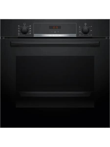 Bosch духовой шкаф Духовой шкаф HBA 534EB3, объём XXL 71 литр, Телескопические направляющие, Каталитическая очистка задняя стенка, Технология SMART MENU, 9 функций, Кольцевой нагревательный элемент, 3 стекла дверцы, Утапливаемые рукоятки., 60 см