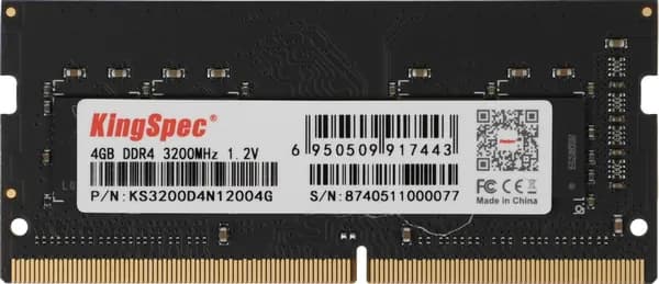 KingSpec Оперативная память DDR4, 3200 МГц 4 ГБ (KS3200D4N12004G)