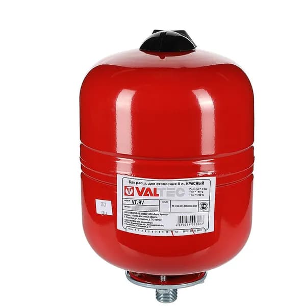 Расширительный бак для отопления Valtec 24л, 3/4", красный VT.RV.R.060024