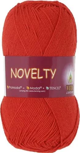 Пряжа VITA COTTON Novelty 1213 красный / 50% ProModal - 50% хлопок, 50 г 200 м / 1 моток