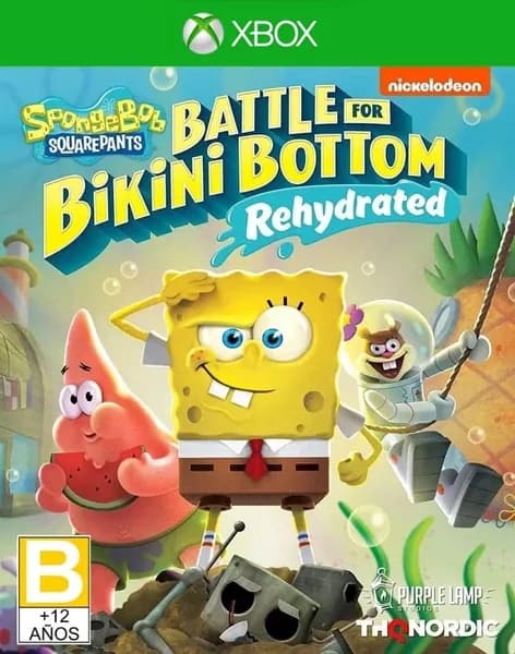 Игра SpongeBob SquarePants: Battle For Bikini Bottom Rehydrated для Xbox One/Series X S, Рус яз, электронный ключ
