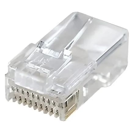 Вилка телефонная RJ50 на кабель 10 контактов TP10P10C