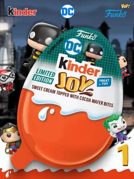 Kinder Joy DC, Киндер Джой ДиCи и Funko Pop!1шт