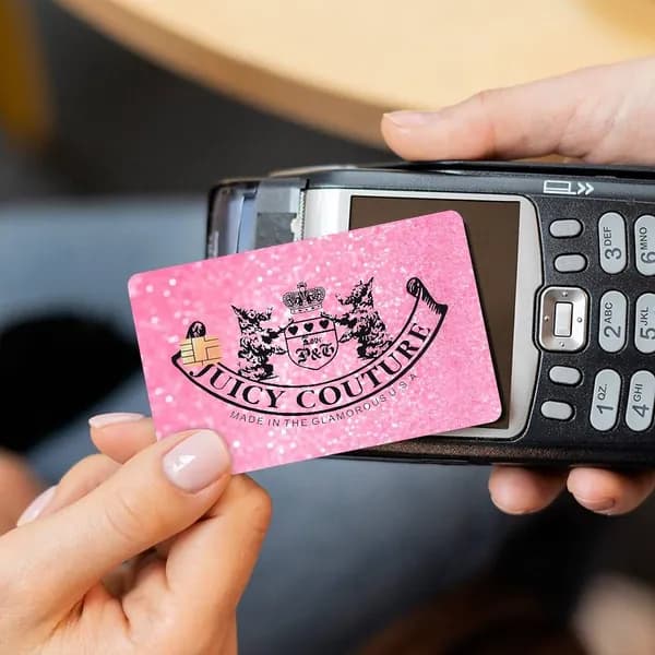 Juicy Couture Джуси Кутюр Наклейки на банковские карты, матовая противоскользящая набор