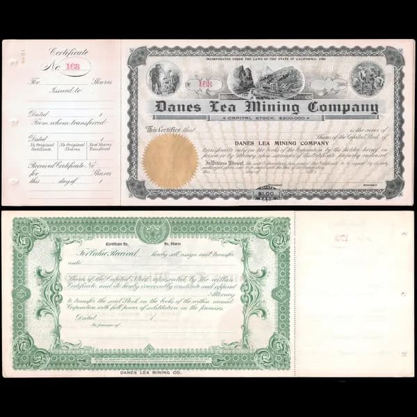 США 1 доллар DANES LEA MINING Co 1990 UNC Редкость!
