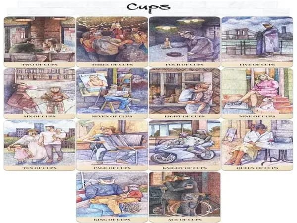 Таро городского лабиринта 78 Показать 10.3x6cm Серия Уэйта-AN AN