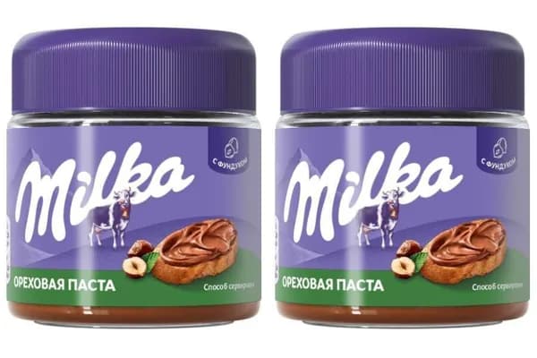 Милка Паста ореховая с добавлением какао, 180 г, 2 шт