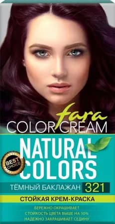 Краска для волос FARA ( ФАРА) Natural Colors 321 темный баклажан