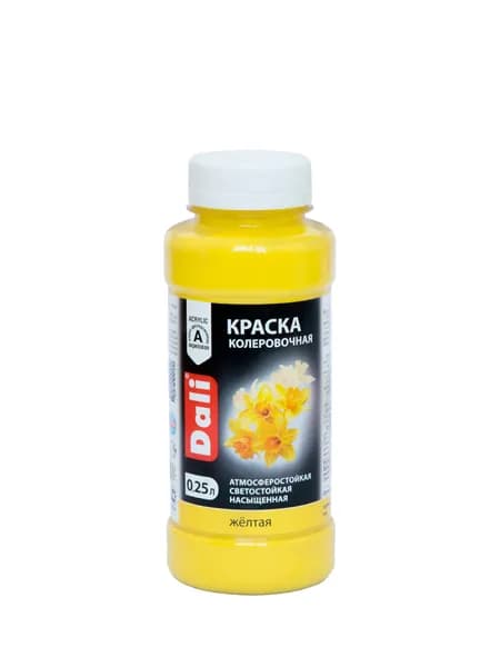 ДАЛИ краска колеровочная, желтый, 0,25 л