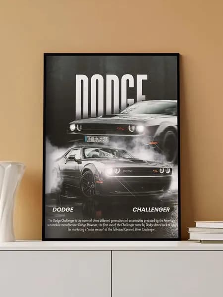 Постер на стену Dodge Challenger без рамы (29,7х42см)