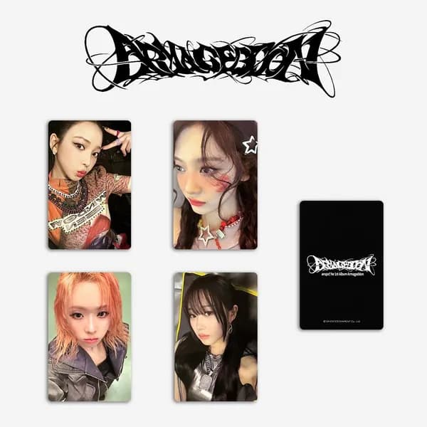 Карточки Aespa Armageddon K-Pop карточки коллекционные 4/5шт 5.4*8.6cm
