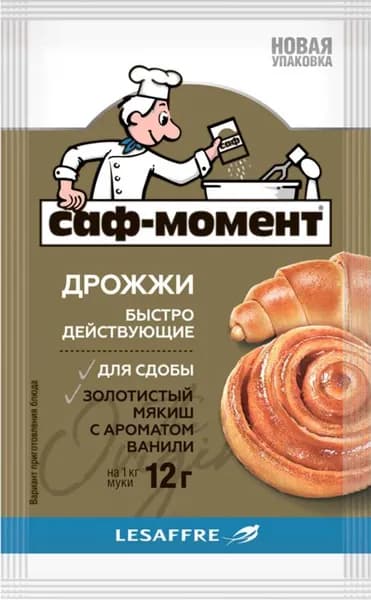 Дрожжи Саф-Момент быстродействующие для сдобы 12г