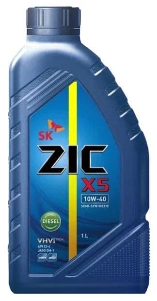 ZIC X5 Diesel 10W-40 Масло моторное, Полусинтетическое, 1 л