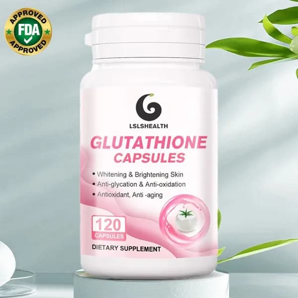 Глутатион Gluta капсулы для отбеливания кожи, антивозрастная БАД, разглаживает морщины, убирает пигментные пятна, выравнивает тон кожи Glutathione Whitening Anti-Aging Supplement