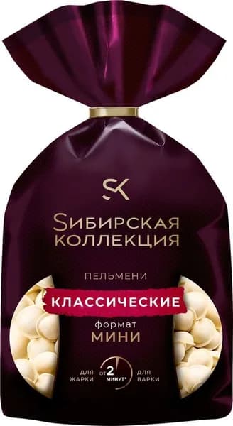 Пельмени СИБИРСКАЯ КОЛЛЕКЦИЯ Классические, мини, 700г - 3 шт.