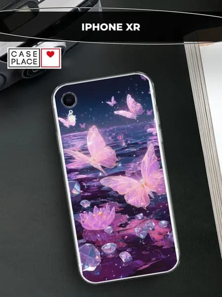 Чехол на iPhone XR с бабочками