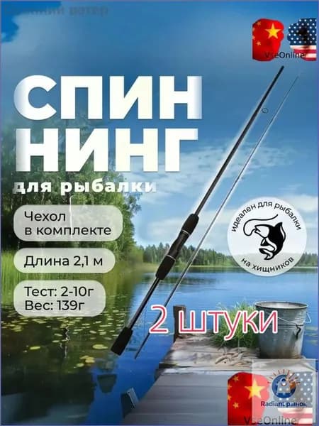 Спиннинг, рабочая длина:  21 см , до 25 гр