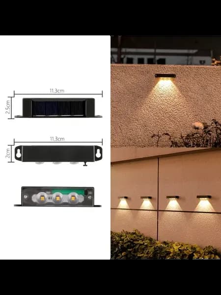 Солнечные садовые светильники LED, черные, 1 2 3 4 ламп Yell