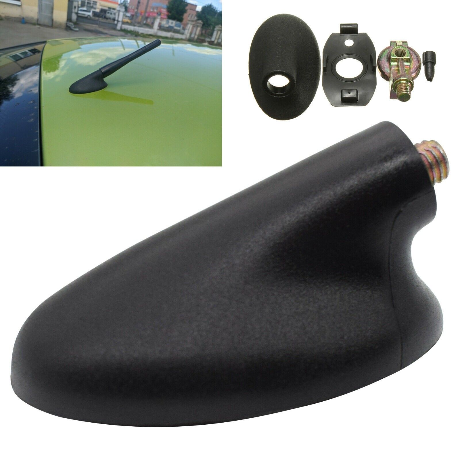 Для Ford Fiesta Fusion Focus 1995-2011 Антенна с овальным основанием Автомобильная AM/FM-радиоантенна для крепления на крыше Внешние детали