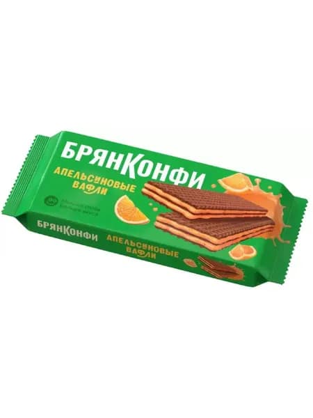 БРЯНКОНФИ Вафли АПЕЛЬСИНОВЫЕ тонкие 190гр