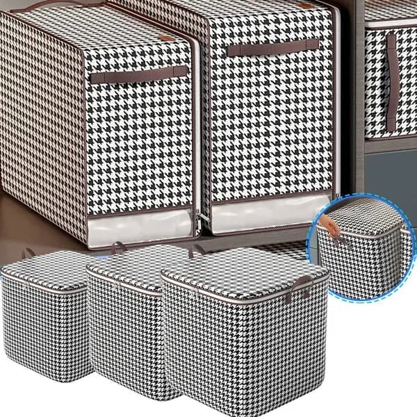 Кофр для хранения вещей 50x40x50 см 1 шт с крышкой черный
