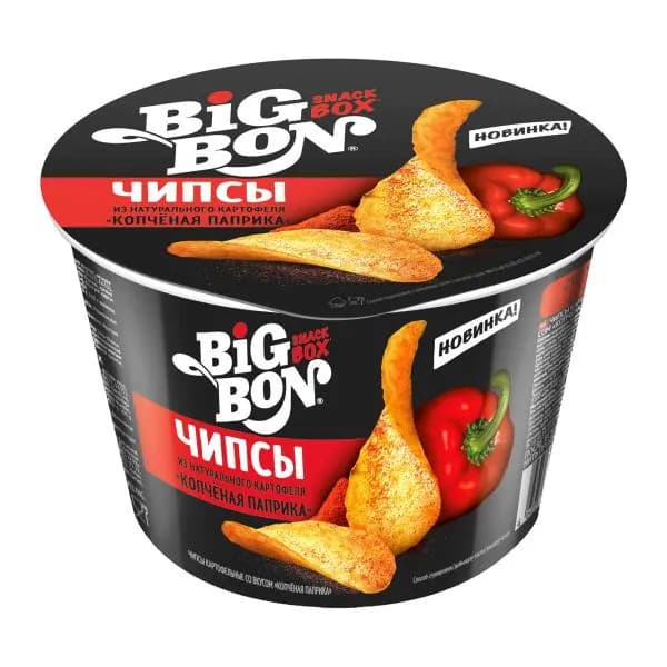 Чипсы Big Bon картофельные Копченая паприка 70г