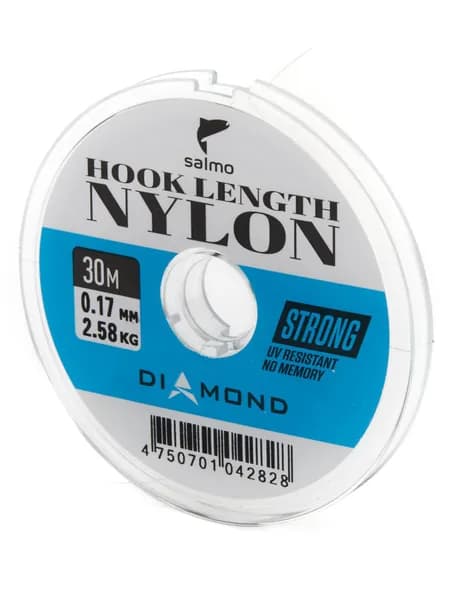 Леска Diamond HOOK LENGTH NYLON (Salmo), 30м, 0.17мм-2.58кг