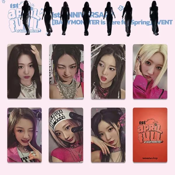 Карточки BABYMONSTER k-pop карточки коллекционные 5.4*8.6cm 7 шт