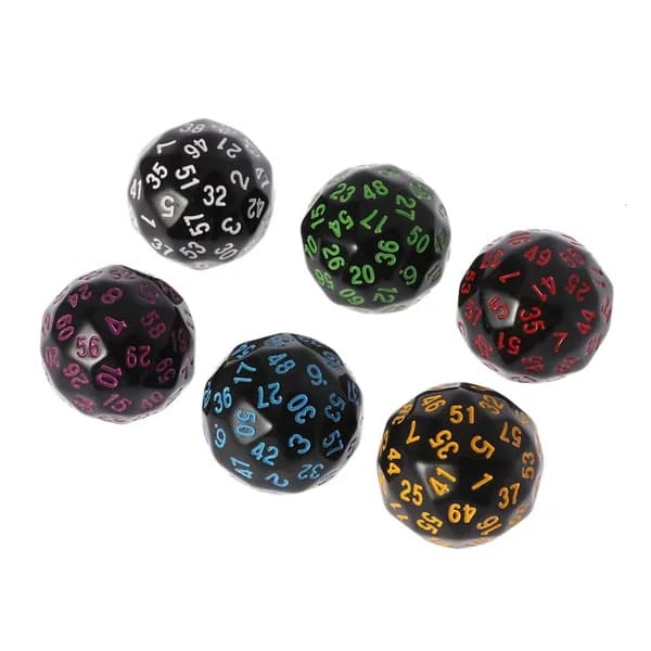 6Pcs 60-гранные кости D60
